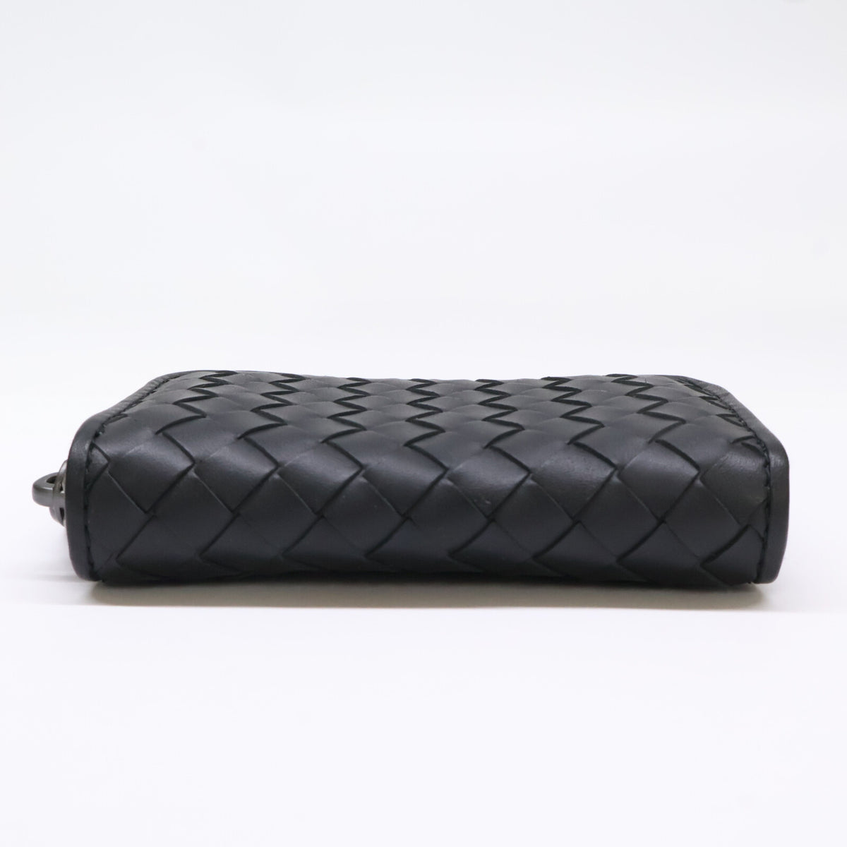 BOTTEGA VENETA Intrecciato Leather Coin Pouch Black