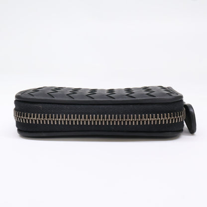 BOTTEGA VENETA Intrecciato Leather Coin Pouch Black