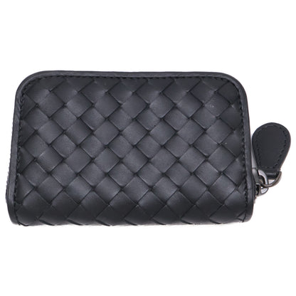 BOTTEGA VENETA Intrecciato Leather Coin Pouch Black