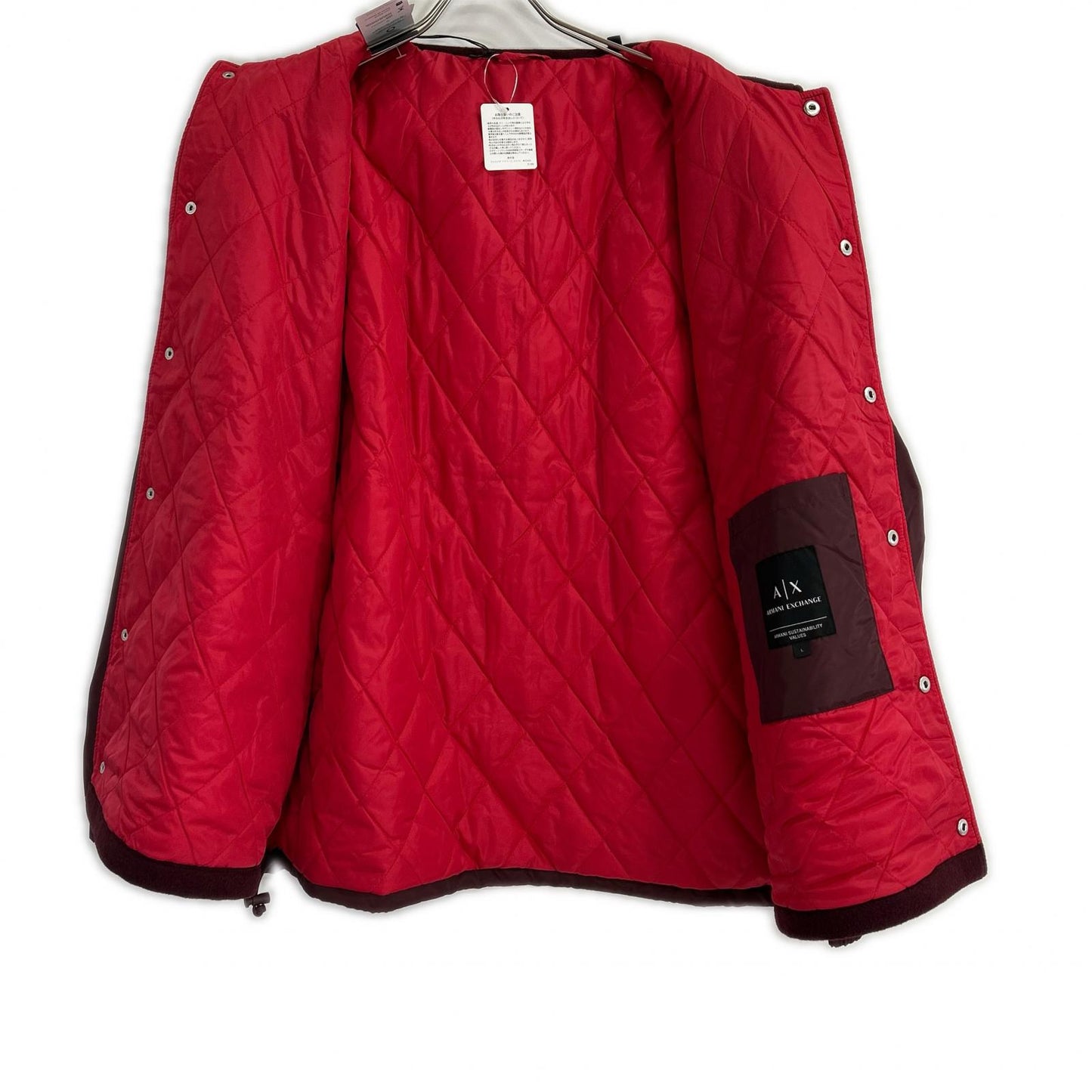 ARMANI EXCHANGE 6RZB26 Logo Patch Jacket Bordeaux Size L