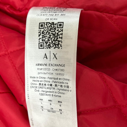 ARMANI EXCHANGE 6RZB26 Logo Patch Jacket Bordeaux Size L