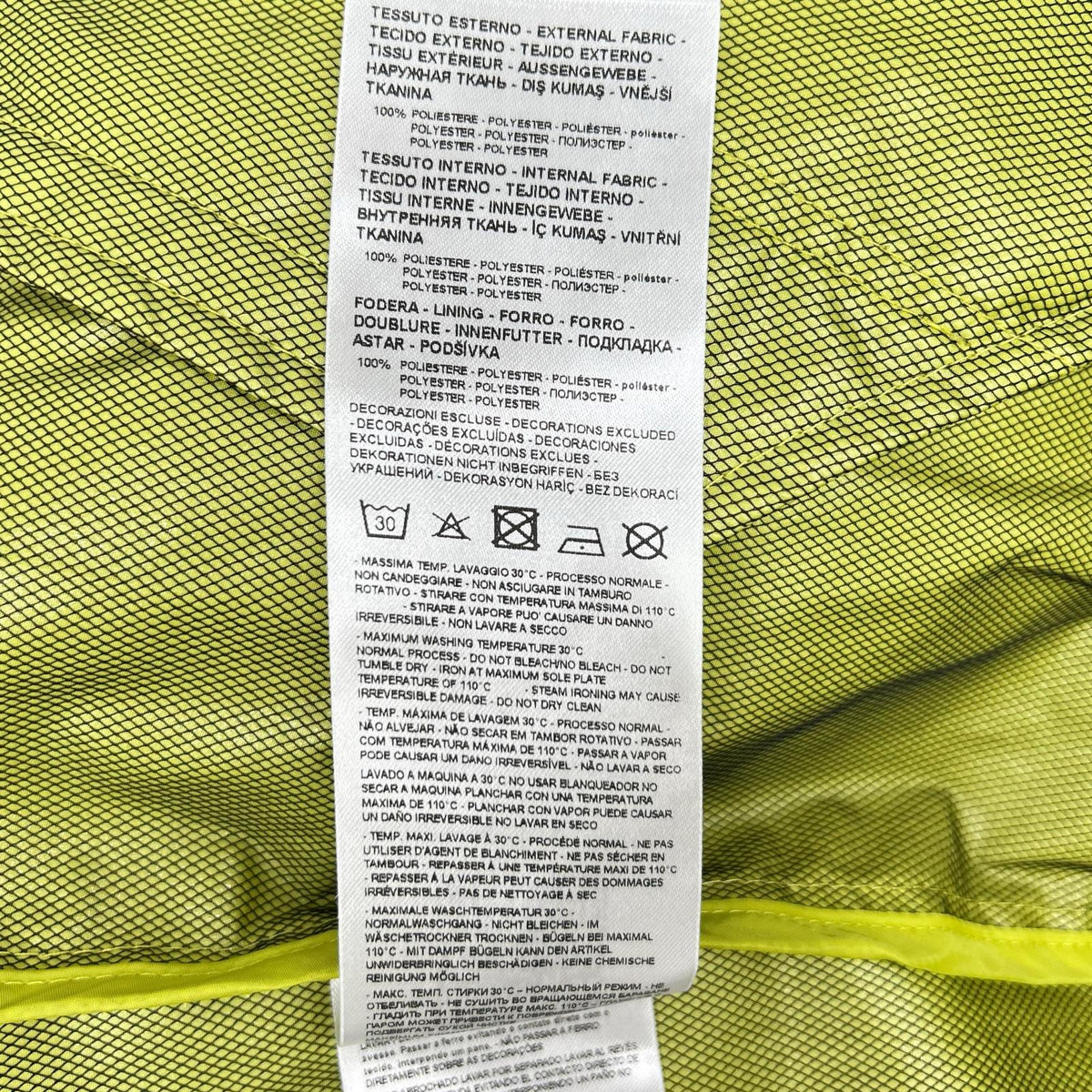 ARMANI EXCHANGE Fluorescent Green Nylon Zip Jacket Size L