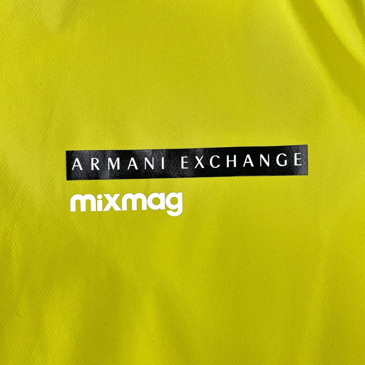 ARMANI EXCHANGE Fluorescent Green Nylon Zip Jacket Size L