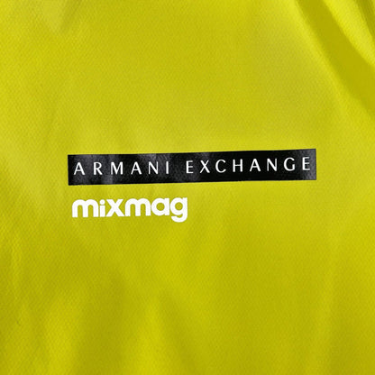 ARMANI EXCHANGE Fluorescent Green Nylon Zip Jacket Size L