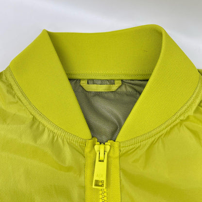 ARMANI EXCHANGE Fluorescent Green Nylon Zip Jacket Size L
