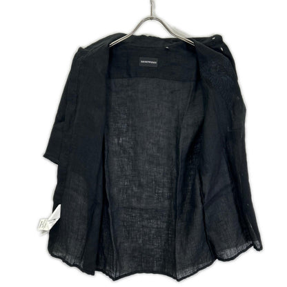 EMPORIOARMANI Black Eagle Embroidered Sleeve Shirt Size 38