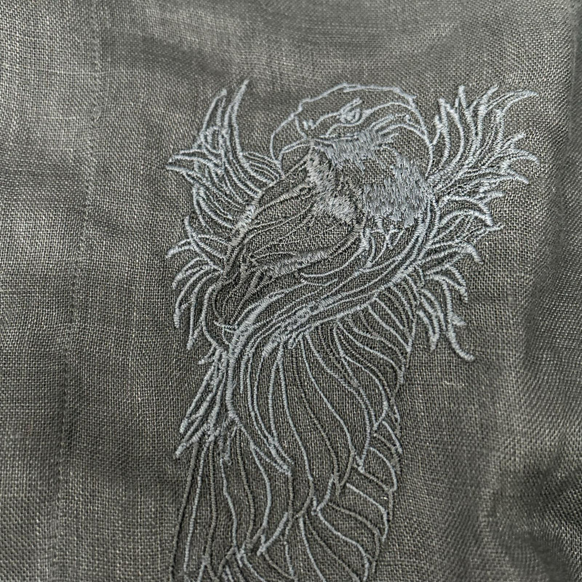 EMPORIOARMANI Black Eagle Embroidered Sleeve Shirt Size 38