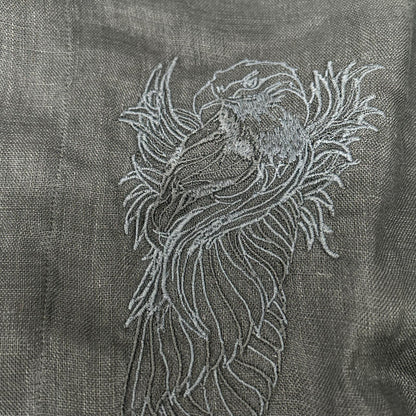 EMPORIOARMANI Black Eagle Embroidered Sleeve Shirt Size 38