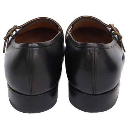 MONKS fm-124 Black Calf Monk Strap Shoes Sneakers Size 7