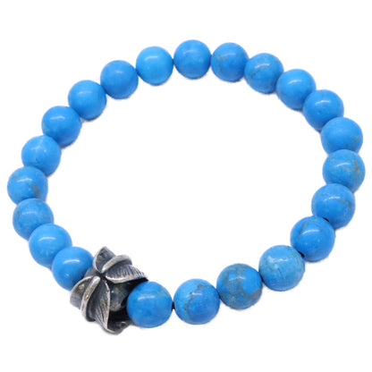 JAM HOME MADE x Stussy Rooster Howlite Bracelet Blue
