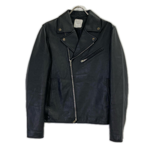 UNITED TOKYO Black Sheepskin Double Riders Jacket Size 2