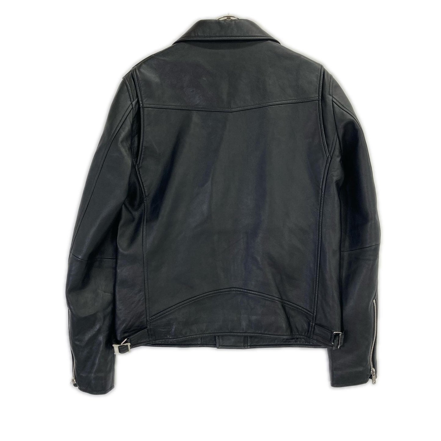 UNITED TOKYO Black Sheepskin Double Riders Jacket Size 2