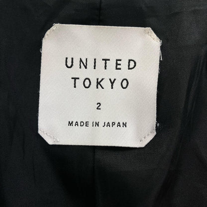 UNITED TOKYO Black Sheepskin Double Riders Jacket Size 2