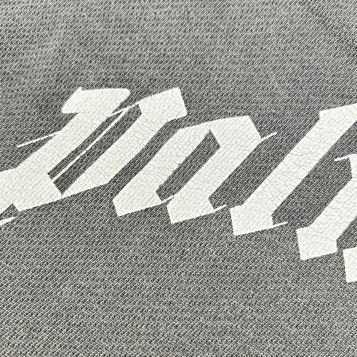 Palm Angels Grey Logo Cotton Sweatshirt Size XL