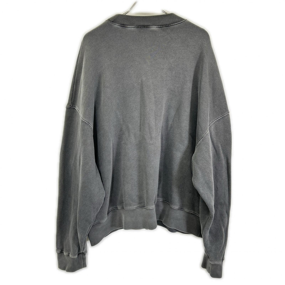 Palm Angels Grey Logo Cotton Sweatshirt Size XL