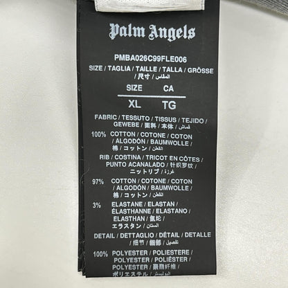 Palm Angels Grey Logo Cotton Sweatshirt Size XL