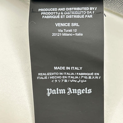 Palm Angels Grey Logo Cotton Sweatshirt Size XL