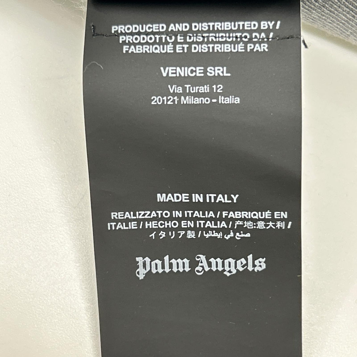 Palm Angels Grey Logo Cotton Sweatshirt Size XL