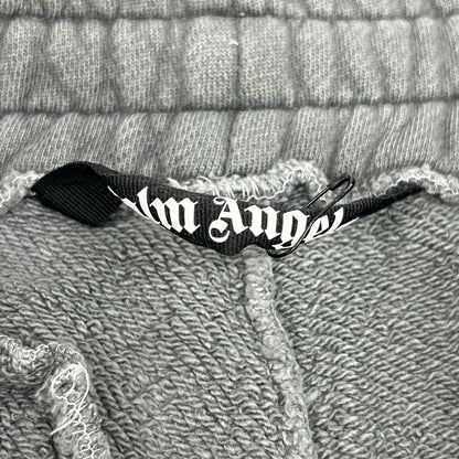 Palm Angels Gray Cotton Logo Sweatpants Sweatshirt Size XS