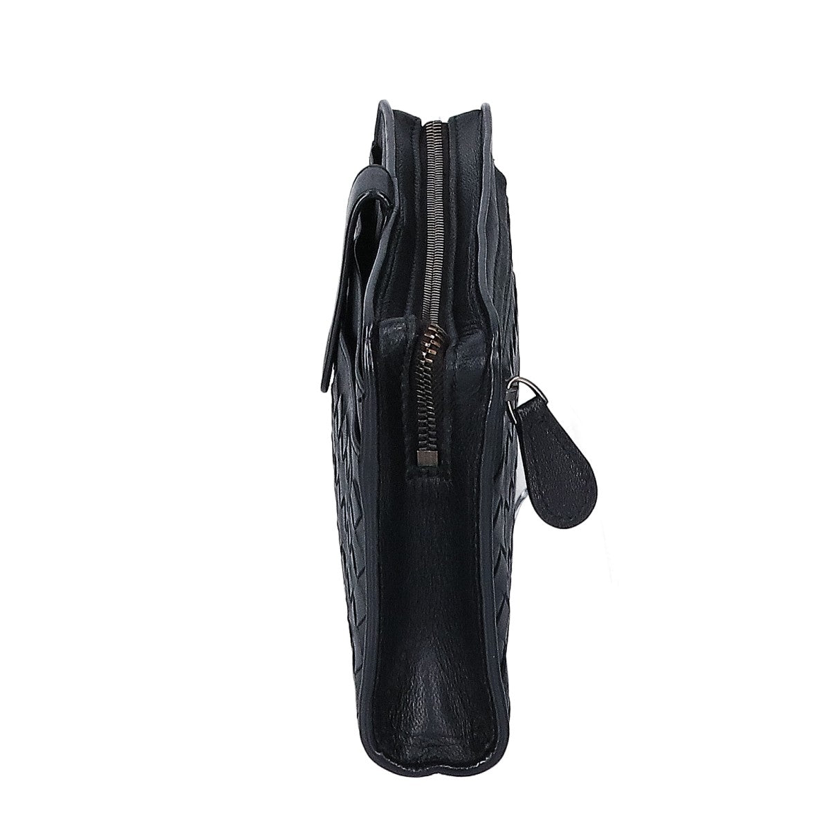 BOTTEGA VENETA Intrecciato Leather Clutch Bag Black