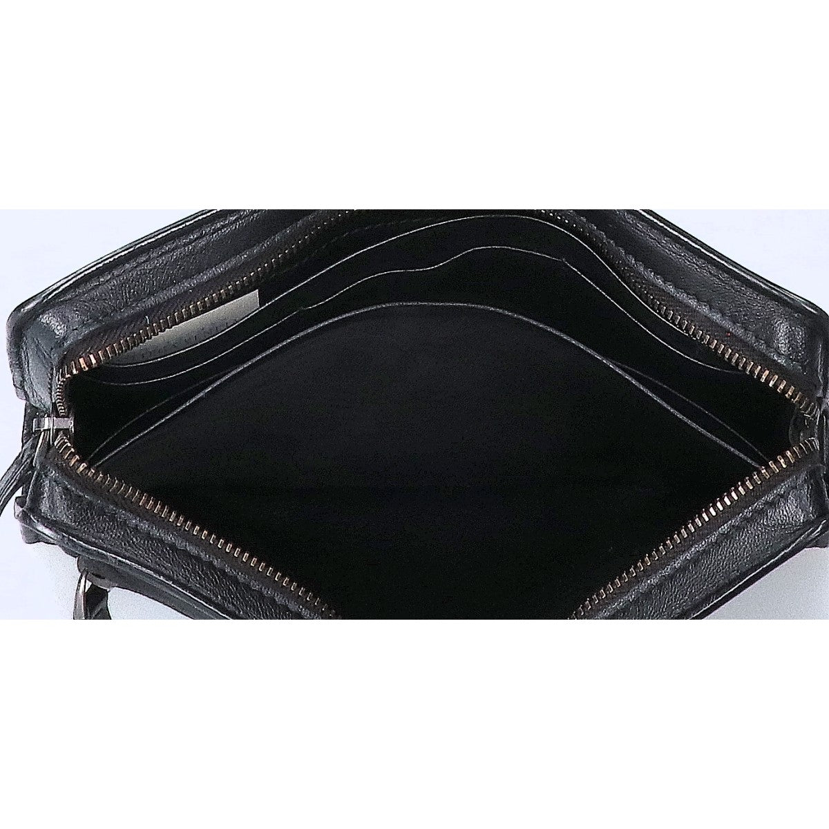 BOTTEGA VENETA Intrecciato Leather Clutch Bag Black
