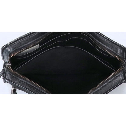 BOTTEGA VENETA Intrecciato Leather Clutch Bag Black