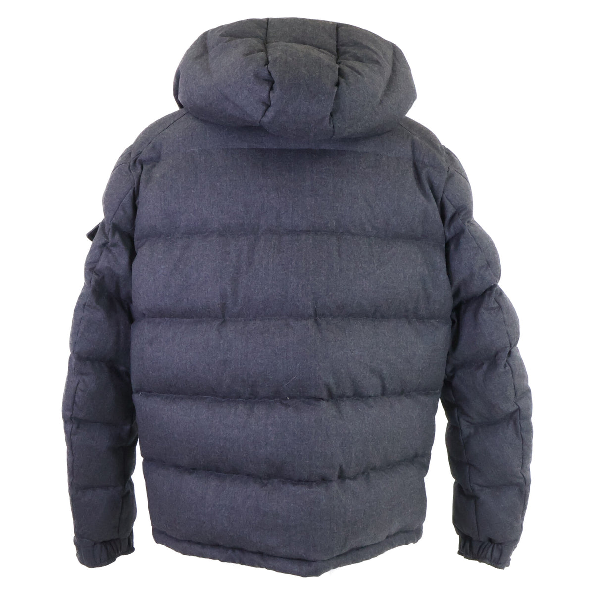MONCLER Montgeneble Wool Hooded Down Jacket Charcoal Size 6