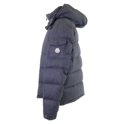 MONCLER Montgeneble Wool Hooded Down Jacket Charcoal Size 6
