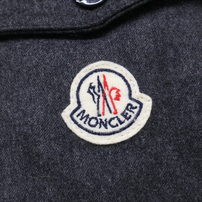 MONCLER Montgeneble Wool Hooded Down Jacket Charcoal Size 6