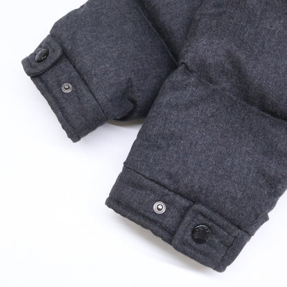 MONCLER Montgeneble Wool Hooded Down Jacket Charcoal Size 6