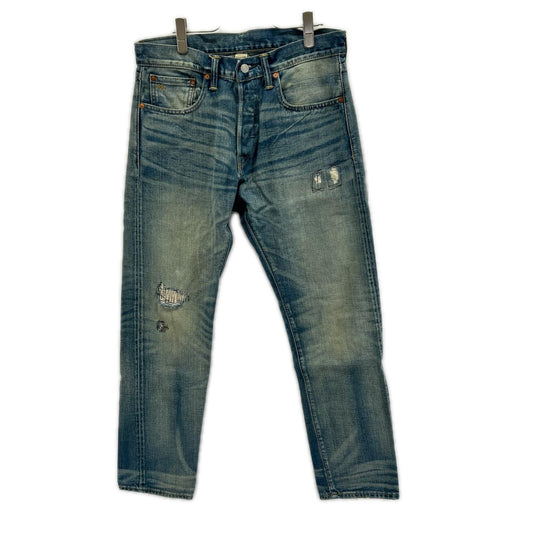 RRL Slim Fit Repaired Selvedge Denim Jeans Size 32×30