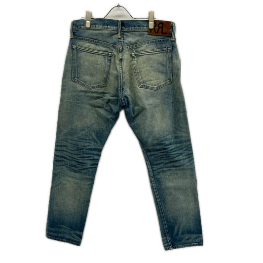 RRL Slim Fit Repaired Selvedge Denim Jeans Size 32×30