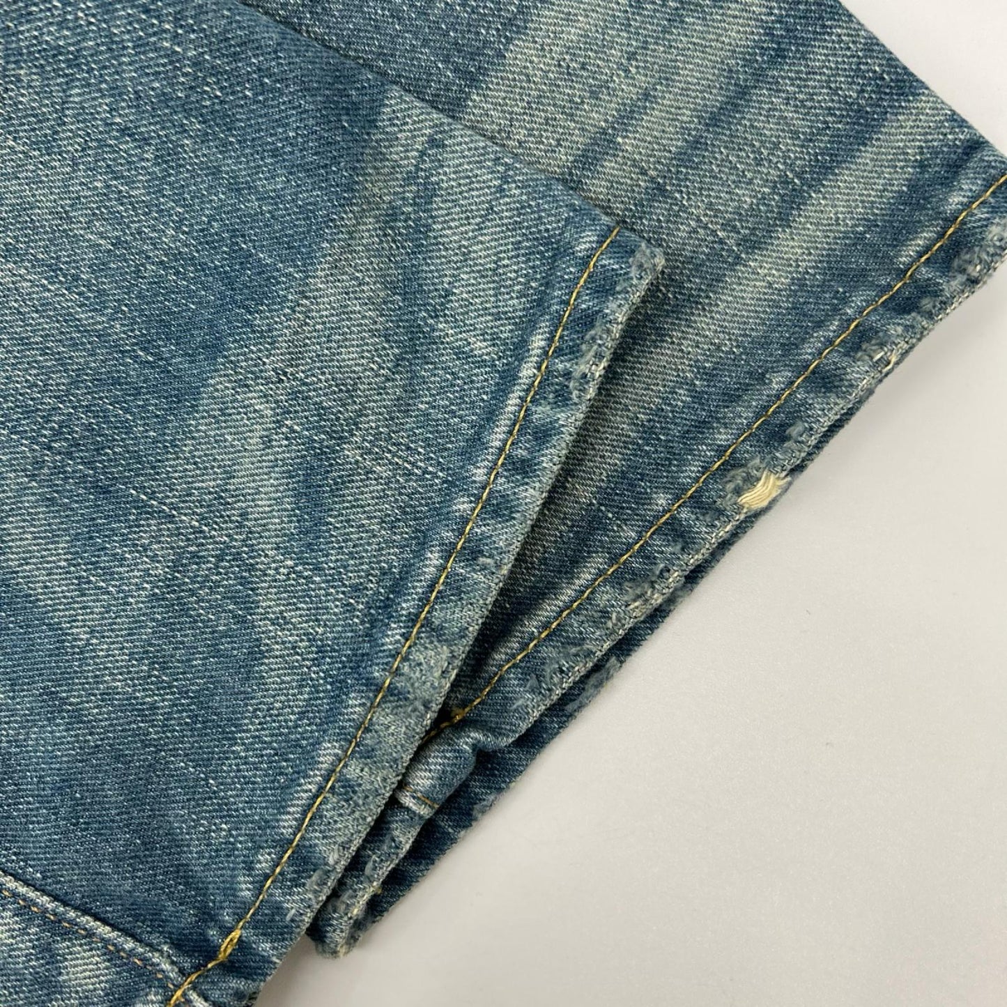 RRL Slim Fit Repaired Selvedge Denim Jeans Size 32×30