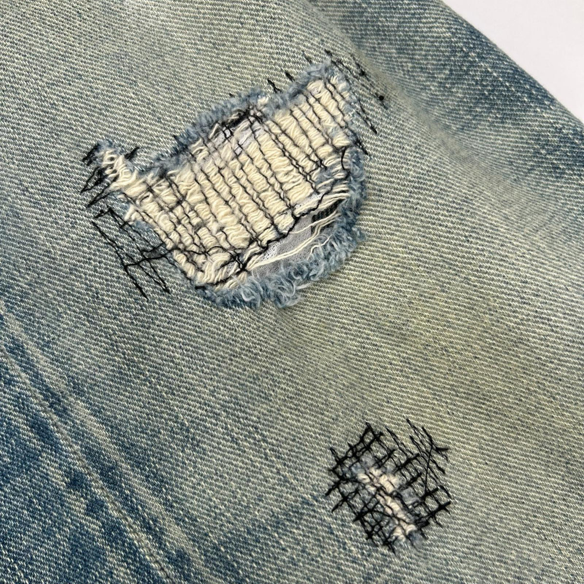 RRL Slim Fit Repaired Selvedge Denim Jeans Size 32×30