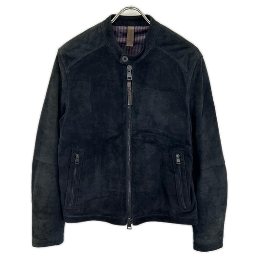 RUFFO Beams Excl. Black Suede Single Rider Jacket Size 44