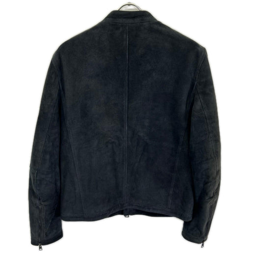 RUFFO Beams Excl. Black Suede Single Rider Jacket Size 44