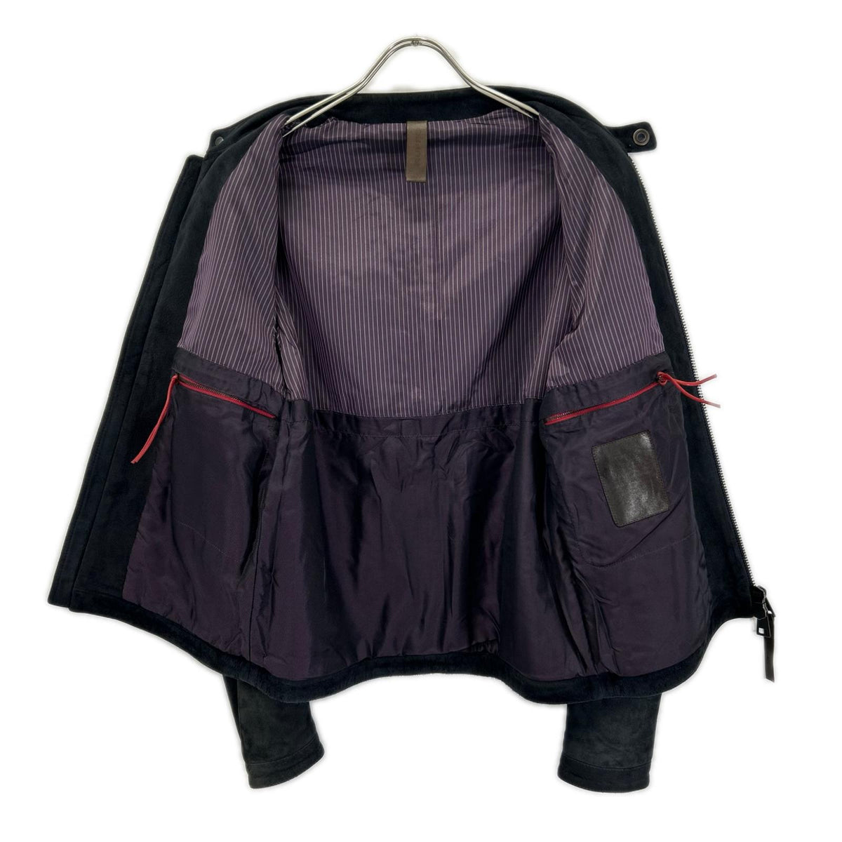 RUFFO Beams Excl. Black Suede Single Rider Jacket Size 44