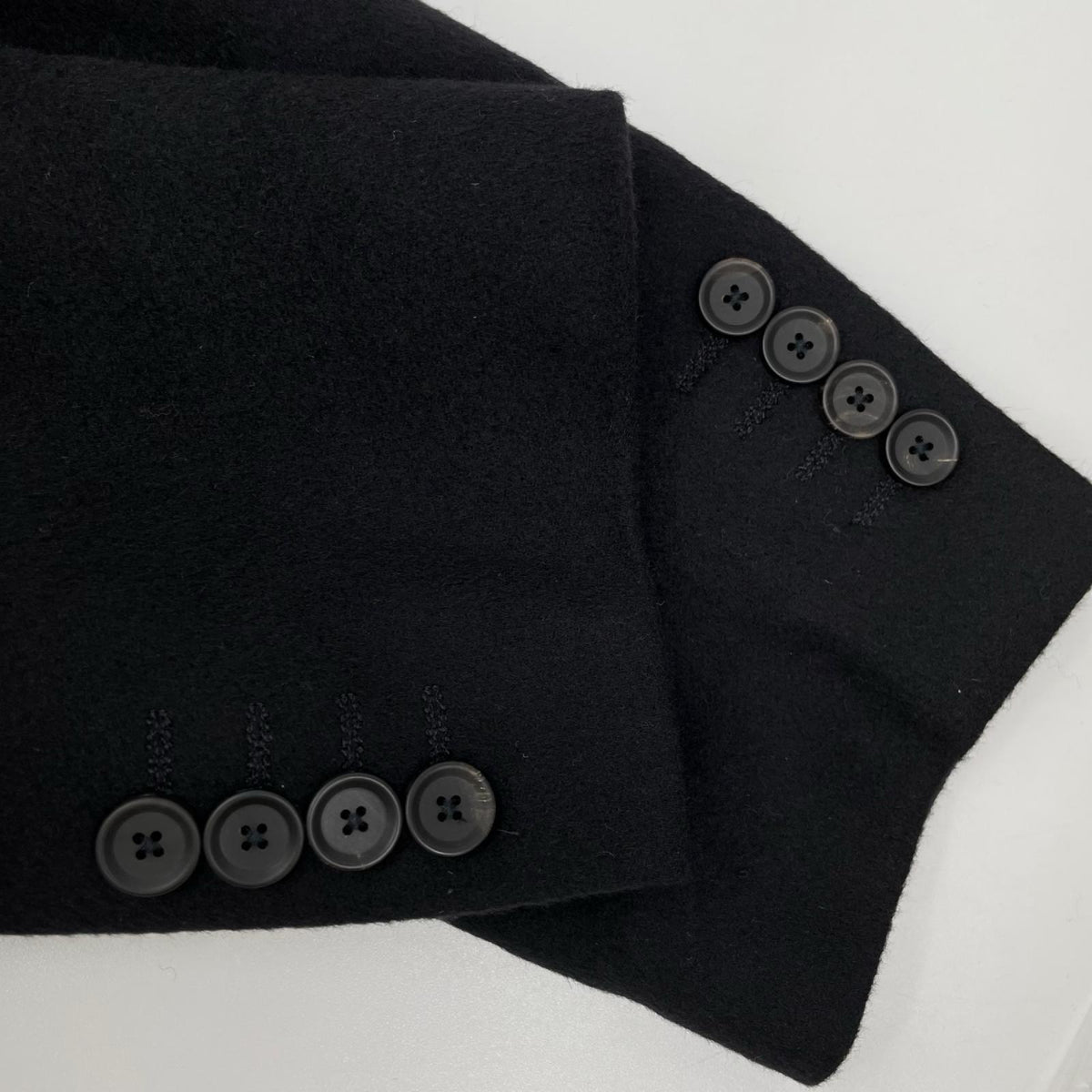 BARNEYSNEWYORK Black 100% Cashmere Chesterfield Coat Size 46