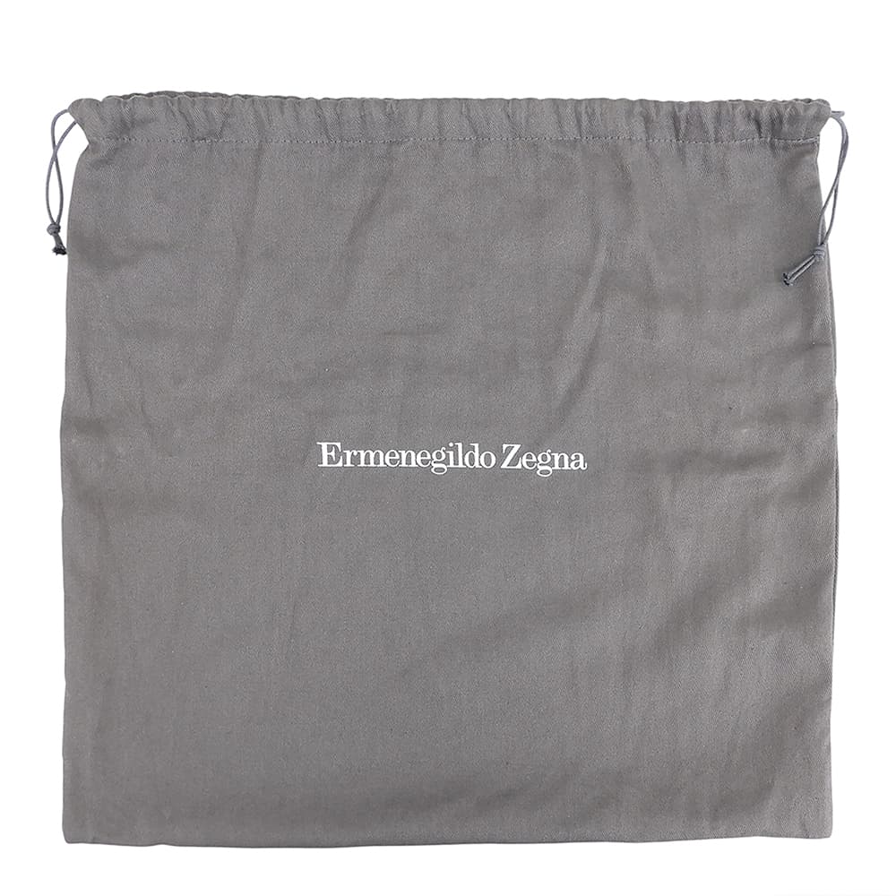 Ermenegildo Zegna Black Leather Clutch Bag