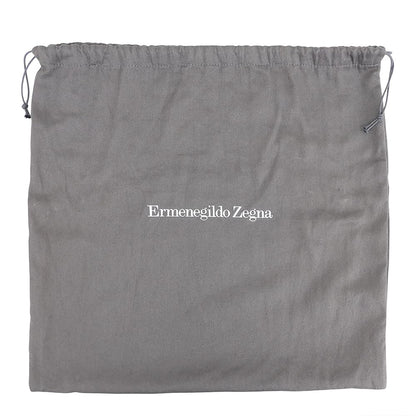 Ermenegildo Zegna Black Leather Clutch Bag