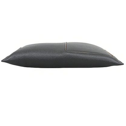Ermenegildo Zegna Black Leather Clutch Bag