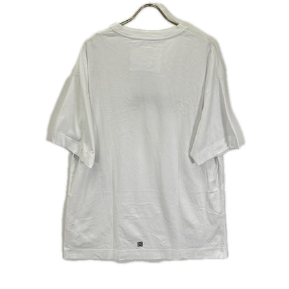 GIVENCHY White Cotton Floral Embroidered T-Shirt Size L