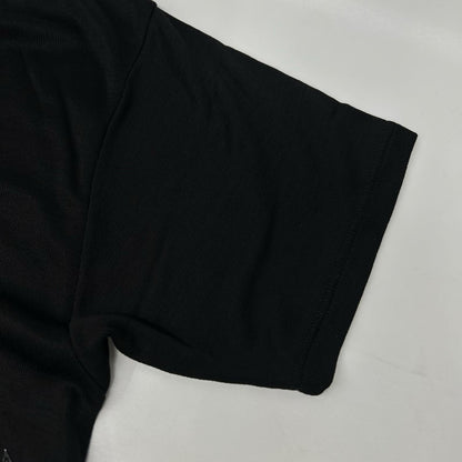 SAINT LAURENT PARIS 15 Black Silk Star T-Shirt