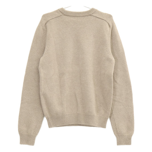 CELINE 23AW Beige Wool Cashmere Triomphe Sweater Size S