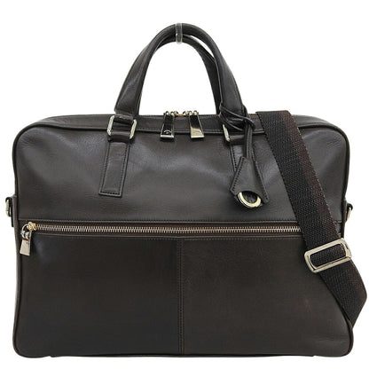 WAY aniary Antique Leather 2-Way Business Briefcase Brown