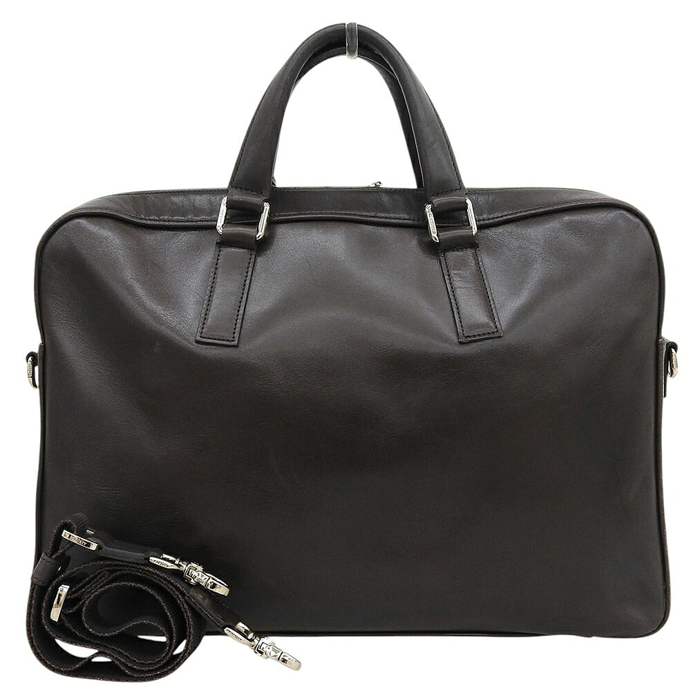 WAY aniary Antique Leather 2-Way Business Briefcase Brown