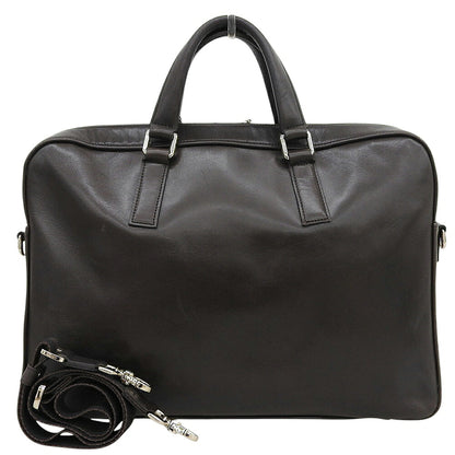WAY aniary Antique Leather 2-Way Business Briefcase Brown