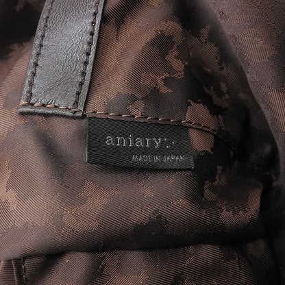 WAY aniary Antique Leather 2-Way Business Briefcase Brown