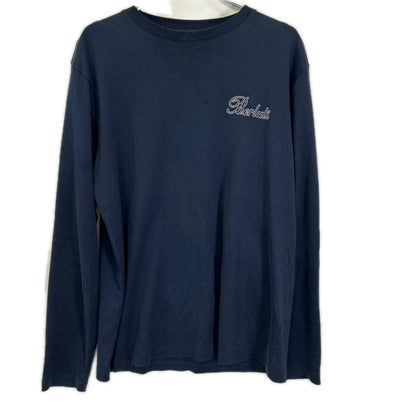 Berluti JRL R26JRL103JAEK Navy Small Logo Long Sleeve T-Shirt Size M