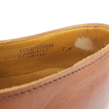 GRENSON U-Tip Brown Leather Shoes Sneakers Size 7F